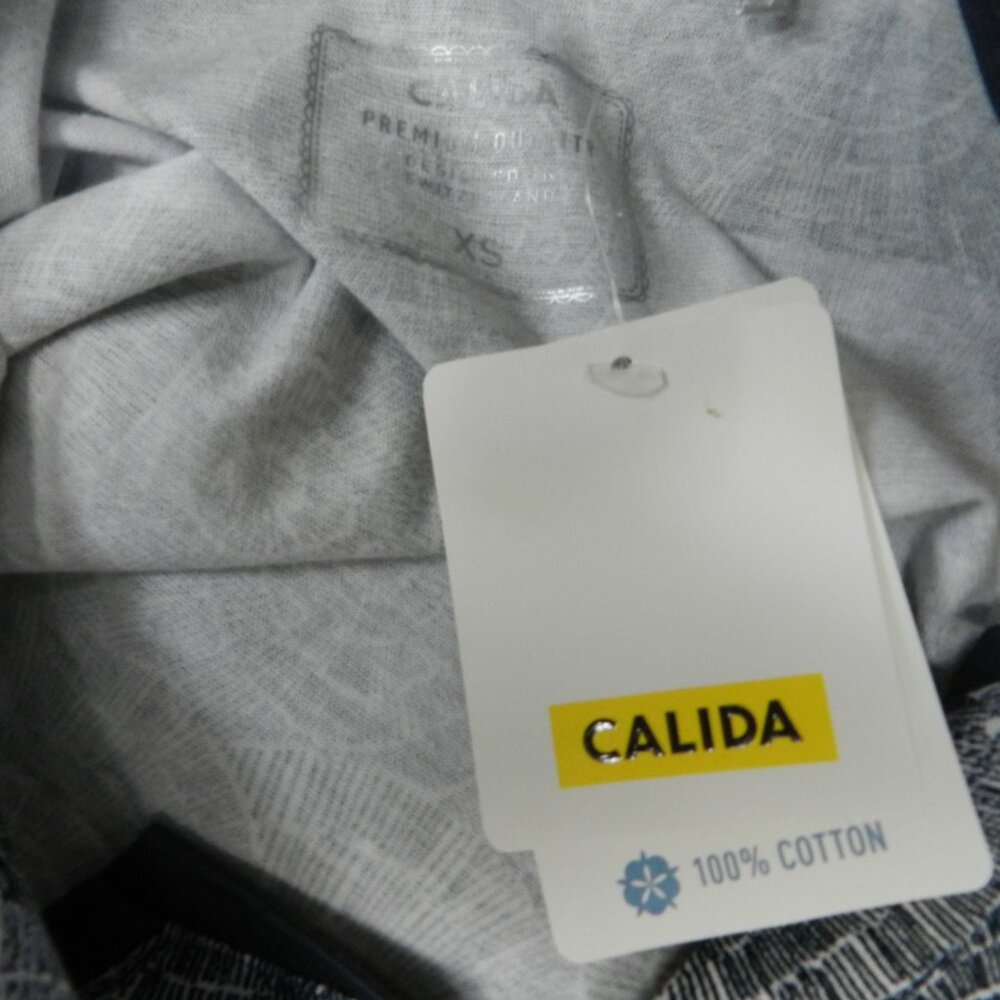 Calida shirt knit Sleepshirt Pajamas V-neck Cotton NEW NWT Size Sz X-Small XS - Picture 15 of 15